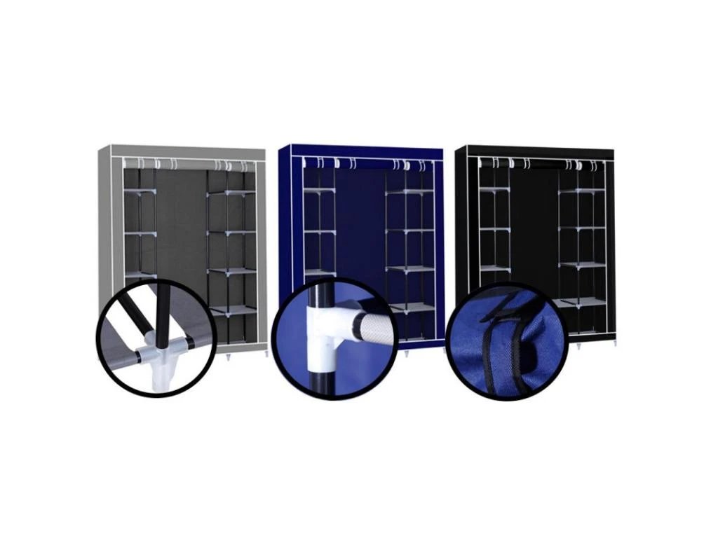 Herzberg HG-8009: Armoire De Rangement - Grande Gris 2 Herzberg HG-8009: Armoire De Rangement - Grande Gris – Image 2