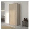 Armoire 2 Portes Chêne Blond - MAILLE