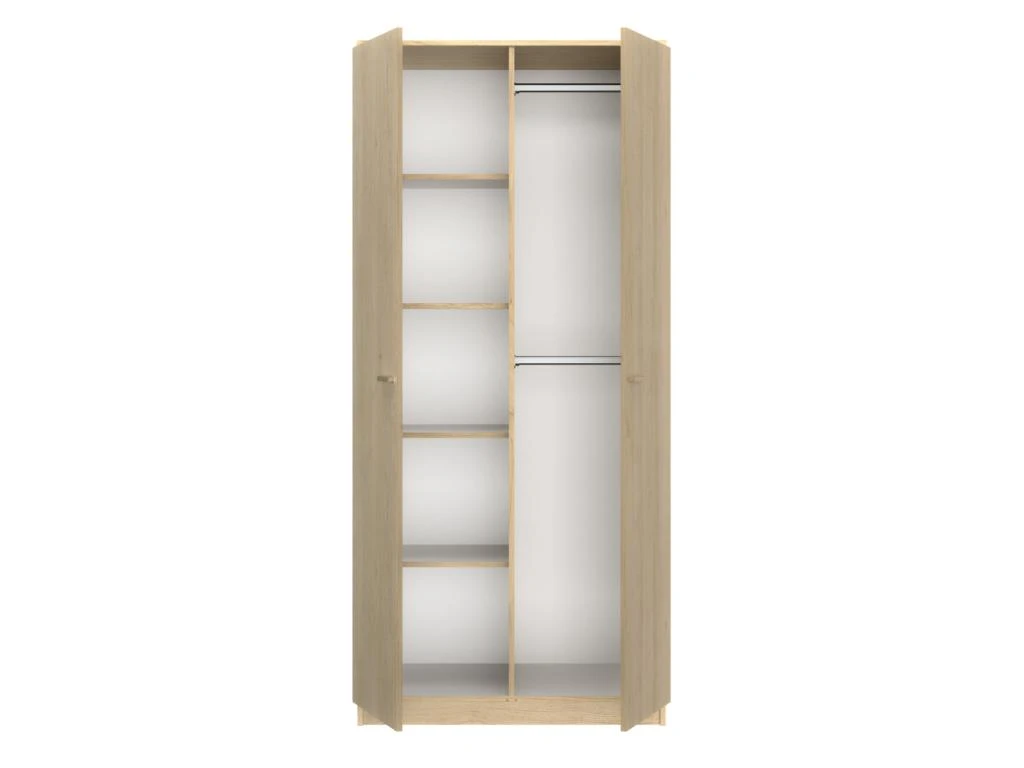 Armoire 2 Portes Chêne Blond - MAILLE 2 Armoire 2 Portes Chêne Blond - MAILLE – Image 2