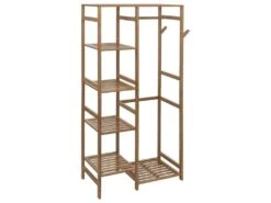 Penderie 4 étagères En Bambou Naturel - FIVE