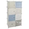 Rangement Enfant 8 Cases Bleu Atmosphera - Bleu