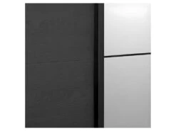 Armoire 2 Portes Coulissantes 245 Cm Avec Miroir Bois Noir - UNYS -Fren Soldes Boutique armoire et dressing 21722105