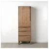Armoire 1 Porte 3 Tiroirs Bois De Manguier - VERTICA