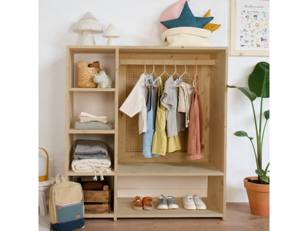 Armoire Montessori En Bois De Couleur Naturel 3 Armoire Montessori En Bois De Couleur Naturel – Image 3
