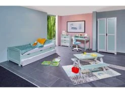 Armoire Enfant 2 Portes "Paty" 205cm Vert Sauge -Fren Soldes Boutique armoire et dressing 22217183