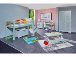 Armoire Enfant 2 Portes "Paty" 205cm Vert Sauge -Fren Soldes Boutique armoire et dressing 22217185