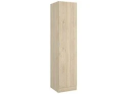 Armoire Cusna, Cintre Pour Chambre, Armoire Avec 1 Porte Simple, 41x52h184 Cm, ChĂȘne