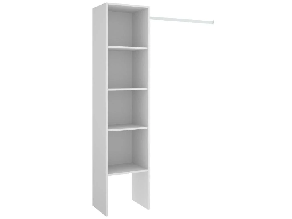 Armoire Presanella, Structure Pour Dressing, Portemanteau Ouvert, 138x40h186 Cm, Blanc 1 Armoire Presanella, Structure Pour Dressing, Portemanteau Ouvert, 138x40h186 Cm, Blanc