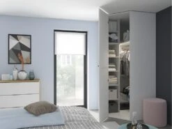 Armoire D'angle 1 Porte L103-103 X H240 Cm Flex Blanc -Fren Soldes Boutique armoire et dressing 22999111