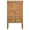 Armoire Tiki En Cannage 2 Portes En Bois