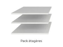 Armoire 200cm. 2 Portes Coulissantes Avec Miroirs Couleur Chêne Foncé Et Noir. Collection FOX -Fren Soldes Boutique armoire et dressing 8968429