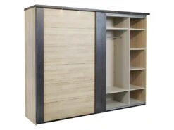 SIWA - Armoire 2 Portes Coulissantes 217cm Avec Leds -Fren Soldes Boutique armoire et dressing 8968653