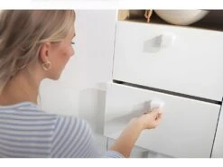 Armoire 3 Portes 3 Tiroirs Et 2 Niches Blanc Enfant Ado - GABRIEL -Fren Soldes Boutique armoire et dressing 8968663