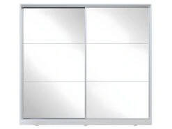 Armoire Blanche 200cm Avec Miroirs, Portes Coulissantes. Collection CALABRE. 7 Armoire Blanche 200cm Avec Miroirs, Portes Coulissantes. Collection CALABRE. -Fren Soldes Boutique armoire et dressing 8979215