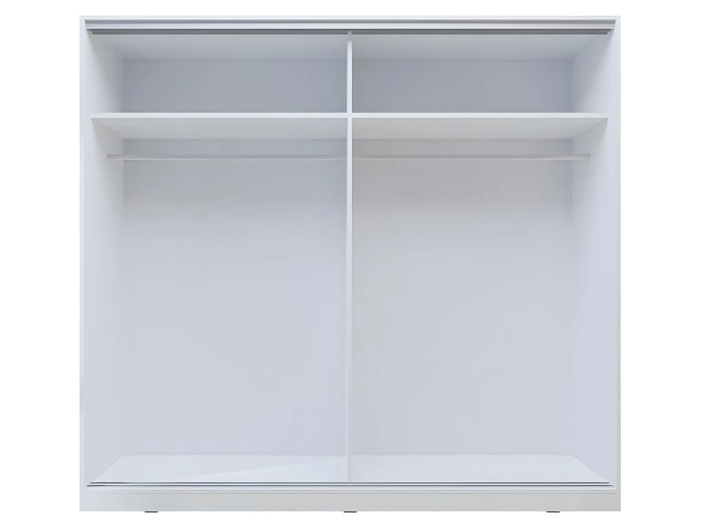 Armoire Blanche 200cm Avec Miroirs, Portes Coulissantes. Collection CALABRE. 5 Armoire Blanche 200cm Avec Miroirs, Portes Coulissantes. Collection CALABRE. – Image 5
