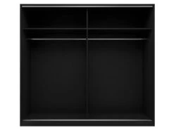 Armoire Noire 200cm Avec Miroirs, Portes Coulissantes. Collection CALABRE. -Fren Soldes Boutique armoire et dressing 8979415