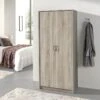 Garde Robe REY, Armoire 2 Portes Idéal Pour Votre Entrée Ou Votre Buanderie
