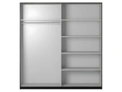 Armoire Design 220cm. 2 Portes Avec Miroirs Modulables. Couleur Noir Mat. Collection EOS 9 Armoire Design 220cm. 2 Portes Avec Miroirs Modulables. Couleur Noir Mat. Collection EOS -Fren Soldes Boutique armoire et dressing 9575121