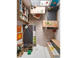 Armoire D'angle 2 Portes Evolve Bois Blanc Et Noir -Fren Soldes Boutique armoire et dressing 9575505