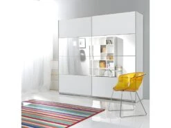 Armoire Design 180cm. 2 Portes Avec Miroirs Modulables. Couleur Blanc Mat. Collection EOS 7 Armoire Design 180cm. 2 Portes Avec Miroirs Modulables. Couleur Blanc Mat. Collection EOS -Fren Soldes Boutique armoire et dressing 9575589