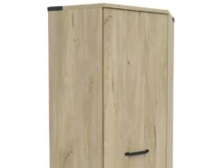 Armoire D'angle 1 Porte Dako Bois Et Noir -Fren Soldes Boutique armoire et dressing 9575701