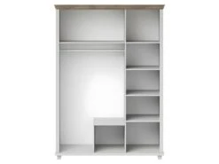 Armoire 150x220 Avec 3 Portes Et 2 Tiroirs. Coloris Blanc Et Chêne. Collection ASSIA 9 Armoire 150x220 Avec 3 Portes Et 2 Tiroirs. Coloris Blanc Et Chêne. Collection ASSIA -Fren Soldes Boutique armoire et dressing 9576767