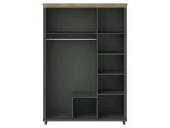 Armoire 150x220 Avec 3 Portes Et 2 Tiroirs. Coloris Vert Kaki Et Chêne. Collection ASSIA -Fren Soldes Boutique armoire et dressing 9576905