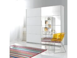Armoire Design 220cm. 2 Portes Avec Miroirs Modulables. Couleur Blanc Mat. Collection EOS 7 Armoire Design 220cm. 2 Portes Avec Miroirs Modulables. Couleur Blanc Mat. Collection EOS -Fren Soldes Boutique armoire et dressing 9578579