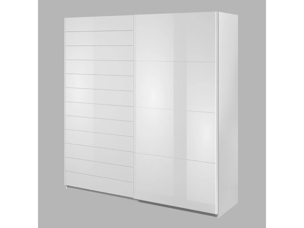 Armoire 2 Portes Coulissantes 220cm Couleur Blanc Brillant. Collection FLOYD 1 Armoire 2 Portes Coulissantes 220cm Couleur Blanc Brillant. Collection FLOYD