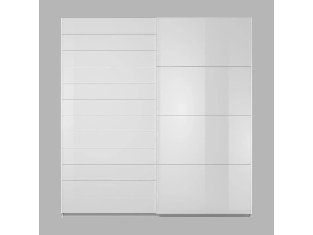 Armoire 2 Portes Coulissantes 220cm Couleur Blanc Brillant. Collection FLOYD 4 Armoire 2 Portes Coulissantes 220cm Couleur Blanc Brillant. Collection FLOYD – Image 4