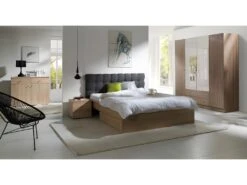 Armoire 4 Portes De 2 Mètres Avec Miroirs Pour Chambre à Coucher MAXIM Coloris Dab Sonoma. 7 Armoire 4 Portes De 2 Mètres Avec Miroirs Pour Chambre à Coucher MAXIM Coloris Dab Sonoma. -Fren Soldes Boutique armoire et dressing 9579295