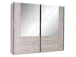 Armoire 2 Portes Coulissantes RICCARDO. Miroirs LED