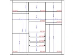 Armoire Avec Miroir ROXANE - 3 Portes Coulissantes - L. 220 Cm - Blanc -Fren Soldes Boutique armoire 422111