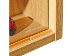 COLLECT - Vitrine Murale 5 Compartiments Aspect Hêtre -Fren Soldes Boutique bibliotheque vitrine et etagere 10005197