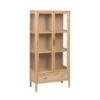 Vitrine 2 Portes 1 Tiroirs Bois Naturel N°2 - CHRISTINA