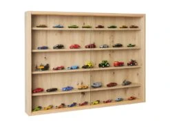 COLLECT - Vitrine Murale 5 Compartiments Aspect Chêne Artisan -Fren Soldes Boutique bibliotheque vitrine et etagere 12395367