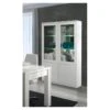 Vitrine, Vaisselier, Argentier FABIO Blanc Brillant High Gloss + LED. Meuble Design Pour Votre Salon Ou Salle à Manger.