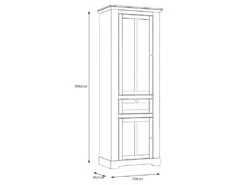 Vitrine 2 Portes 1 Tiroir éclairage LED Décor Chêne Blanchi - ANGELE 8 Vitrine 2 Portes 1 Tiroir éclairage LED Décor Chêne Blanchi - ANGELE -Fren Soldes Boutique bibliotheque vitrine et etagere 8926679