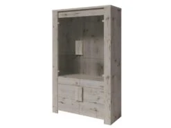 Vitrine 2 Portes 120 Cm Lyon - Chêne