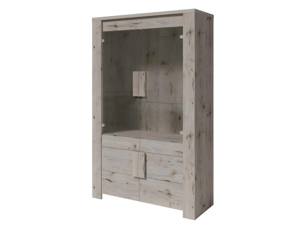 Vitrine 2 Portes 120 Cm Lyon - Chêne 1 Vitrine 2 Portes 120 Cm Lyon - Chêne