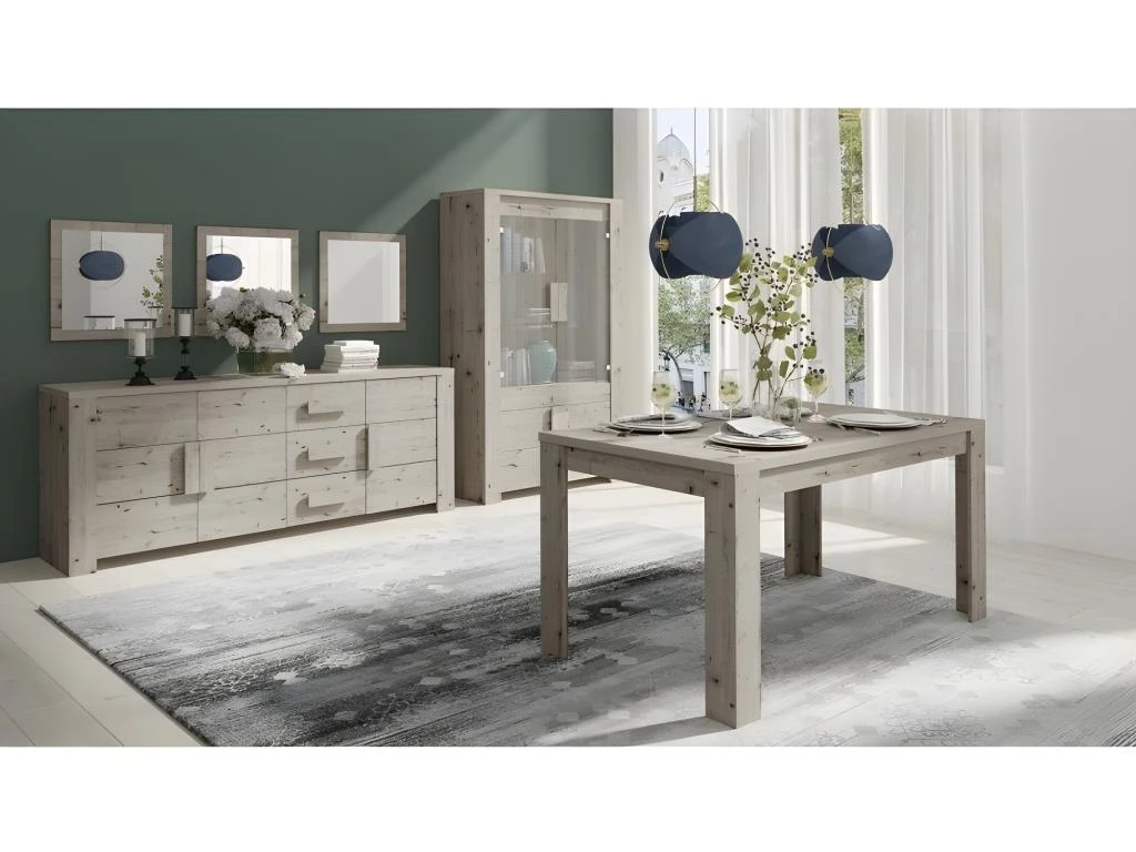 Vitrine 2 Portes 120 Cm Lyon - Chêne 3 Vitrine 2 Portes 120 Cm Lyon - Chêne – Image 3