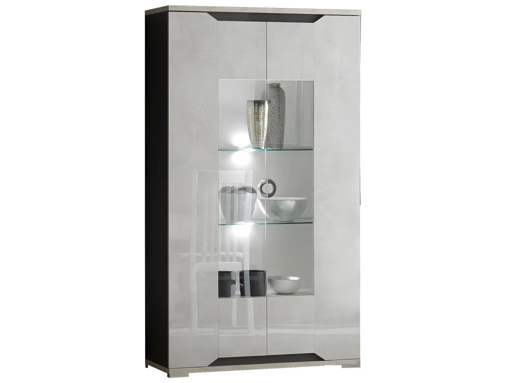 BRISE - Vitrine 2 Portes Avec Led 2 BRISE - Vitrine 2 Portes Avec Led – Image 2