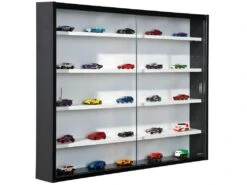 COLLECT - Vitrine Murale 5 Compartiments Noire Et Blanche -Fren Soldes Boutique bibliotheque vitrine et etagere 9500601