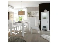 Vaisselier 2 Portes Laqué Blanc Brillant - TRANI -Fren Soldes Boutique buffet 11140287