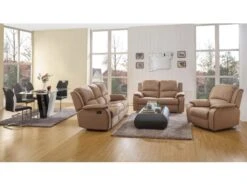 Fauteuil Relax En Microfibre HERNANI - Gris -Fren Soldes Boutique canape 292643