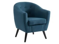 Fauteuil MIOKAS En Tissu - Bleu -Fren Soldes Boutique canape 341913