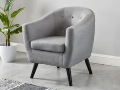 Fauteuil MIOKAS En Tissu - Gris