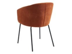 Lot De 6 Chaises Avec Accoudoirs En Tissu Et Métal - Terracotta - MORONI De Pascal MORABITO 13 Lot De 6 Chaises Avec Accoudoirs En Tissu Et Métal - Terracotta - MORONI De Pascal MORABITO -Fren Soldes Boutique chaise 10579733