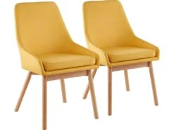 Lot De 2 Chaises "Tamiko" - Jaune