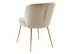 Lot De 6 Chaises En Velours Et Métal Doré - Beige - POLPONA De Pascal MORABITO -Fren Soldes Boutique chaise 10763927